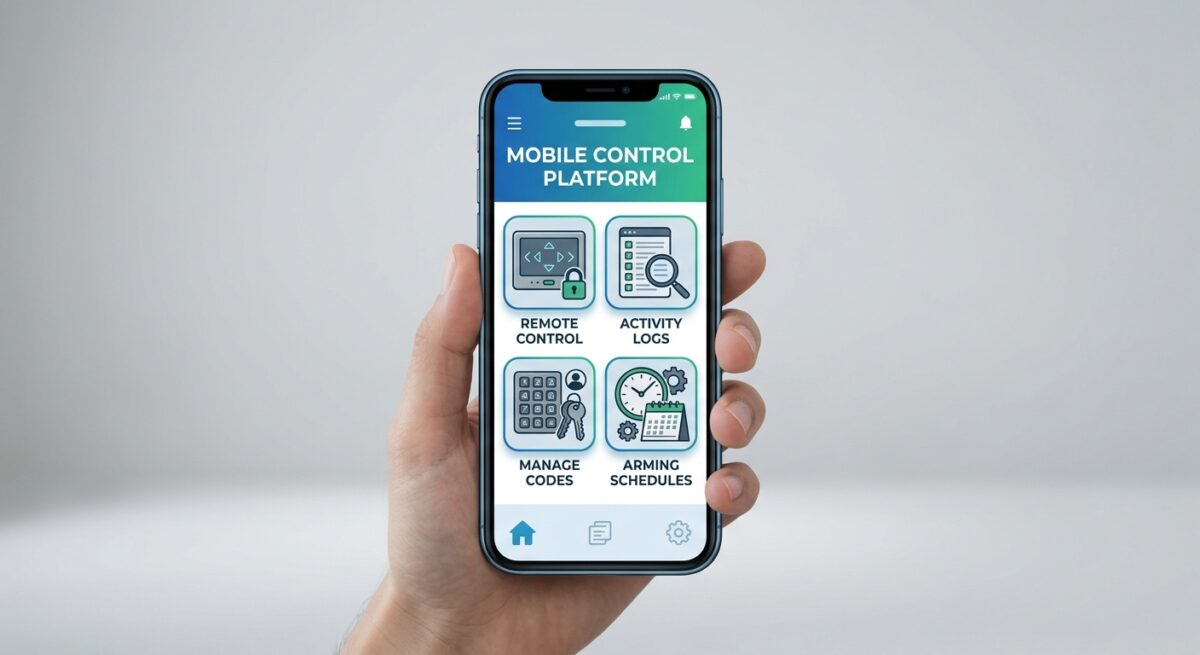 remote-system-control-app Mobile control platform for remote arming, activity logs and schedules